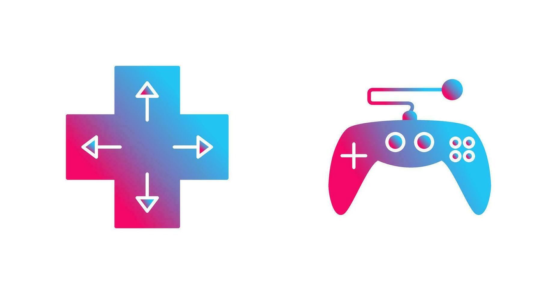 Direction Key and Gaming Control Icon vector