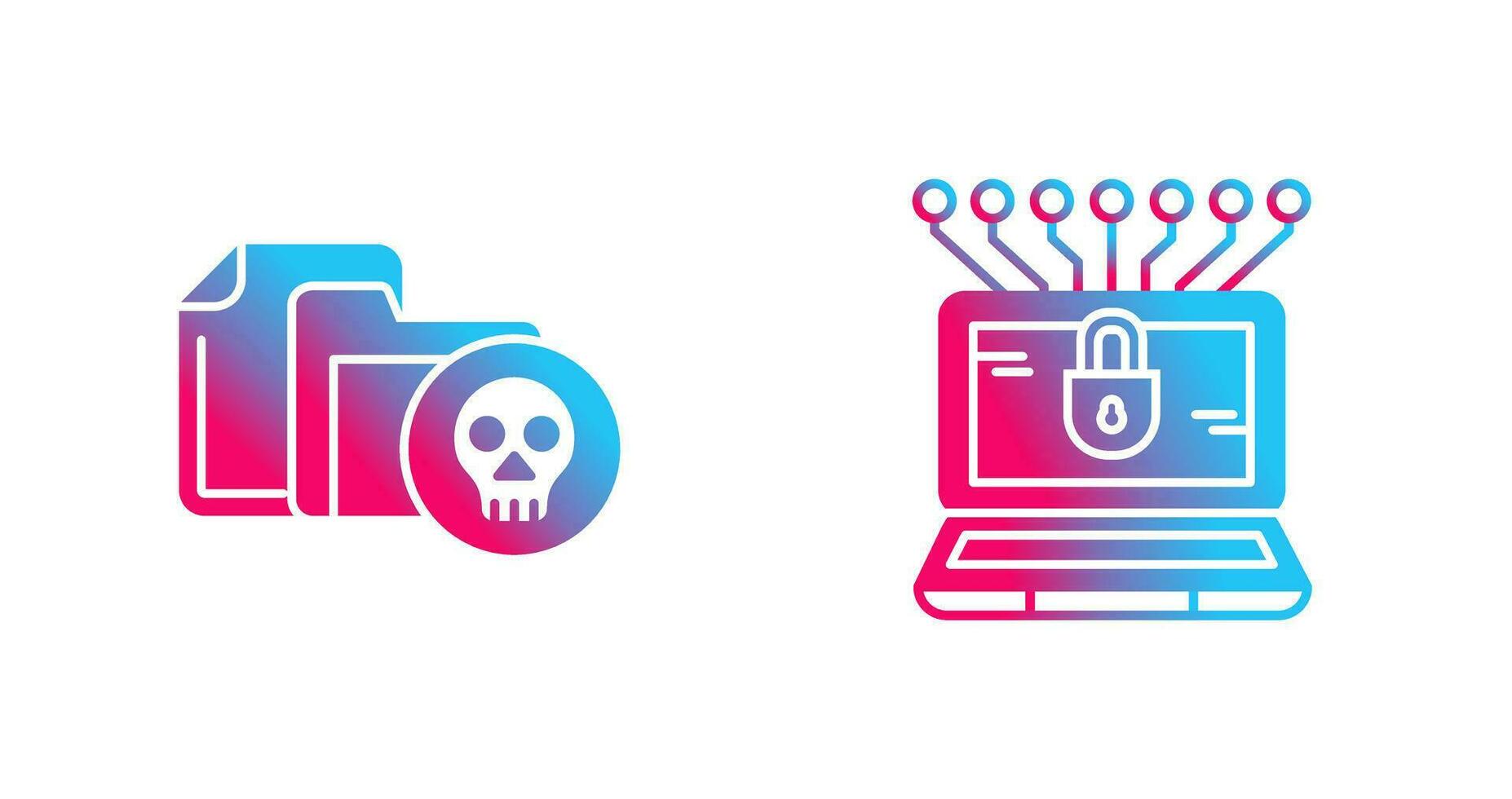 Infected File and Money Hacking Icon vector