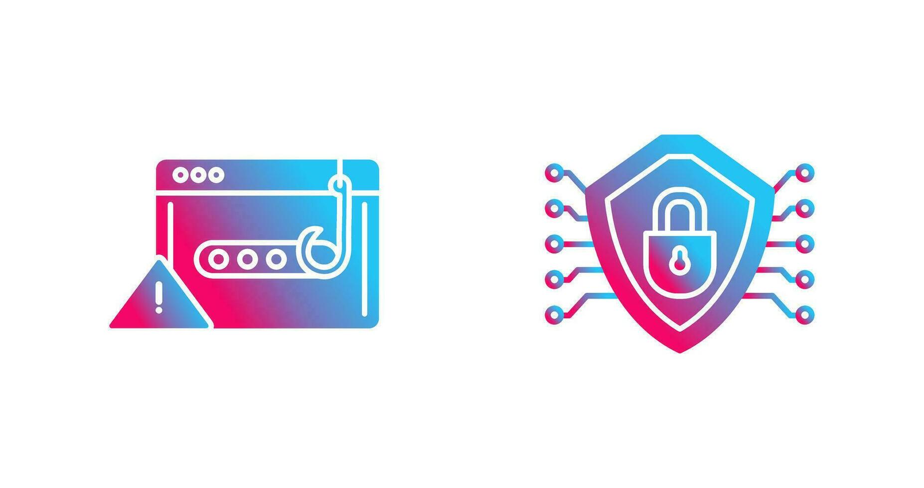 Phishing Password and Security Icon vector