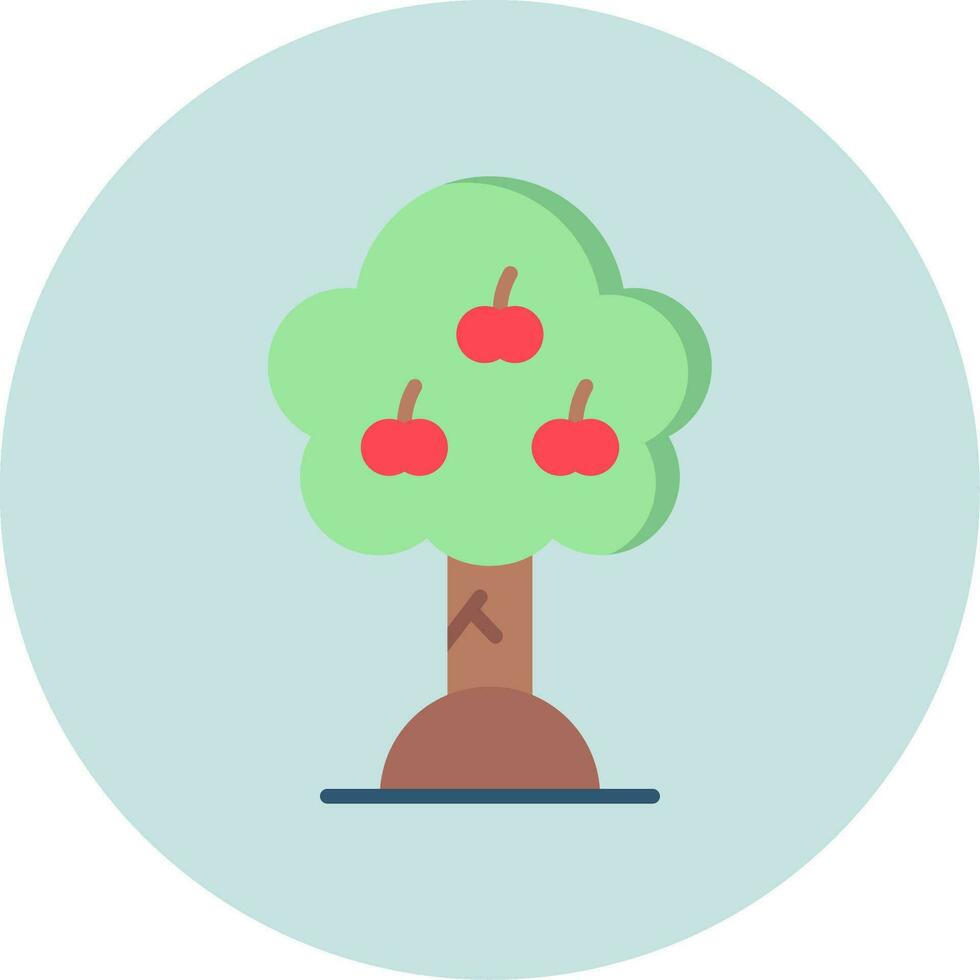 Apple Tree Vector Icon