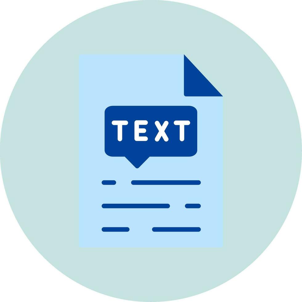 Text Vector Icon