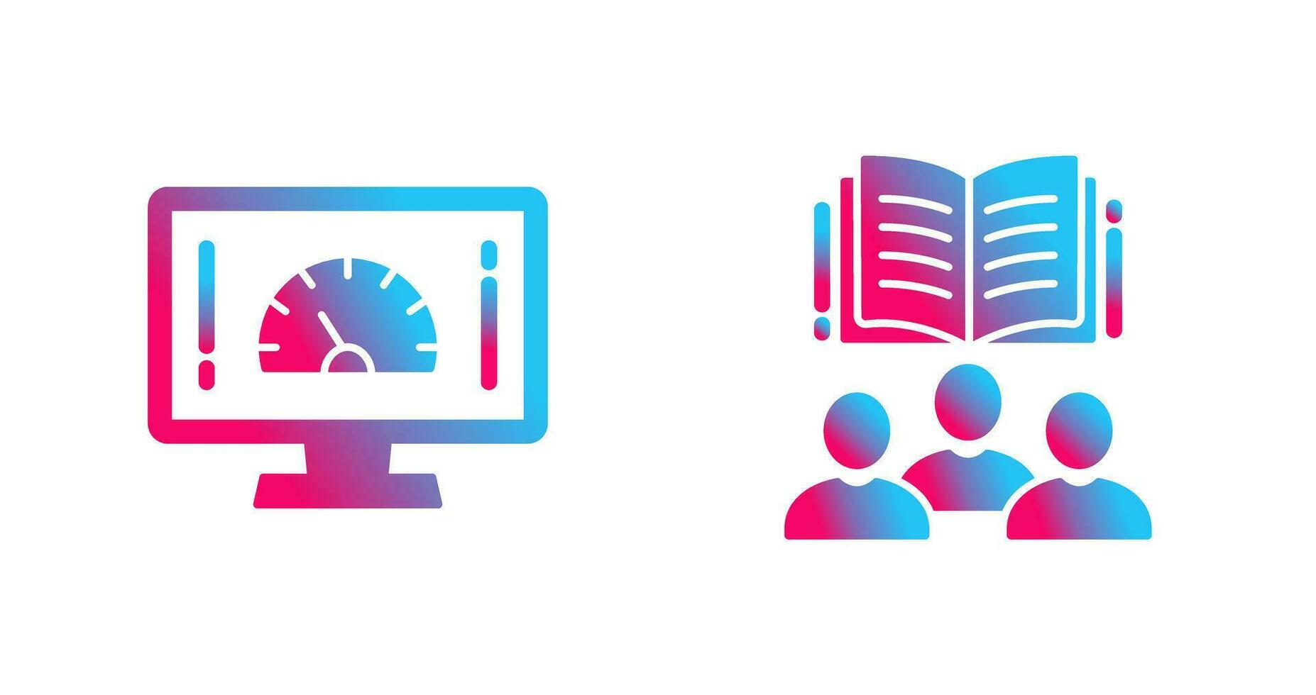 Speed Test and Users Icon vector