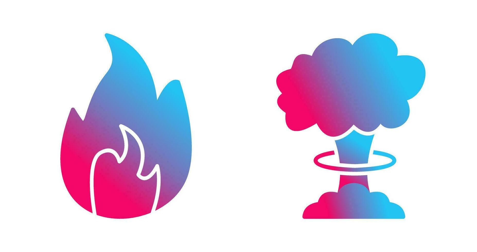 flame and bomb blast Icon vector
