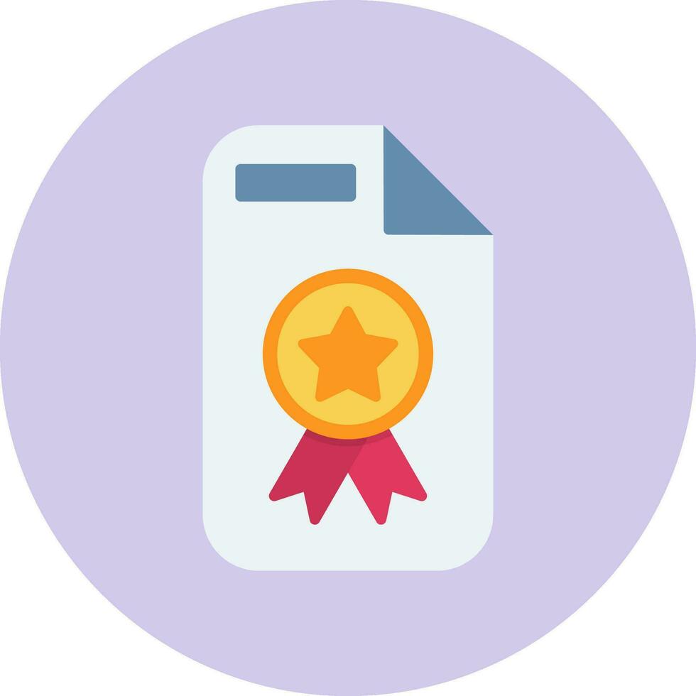 icono de vector de certificado