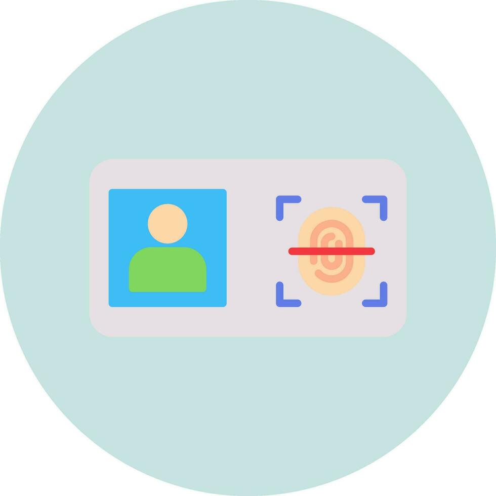 Biometric Identification Vector Icon