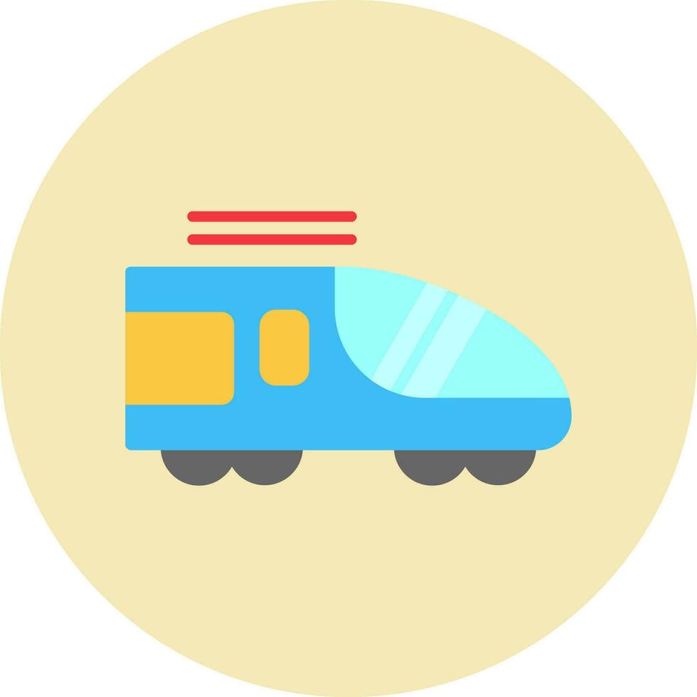 High Speed Train Vector Icon