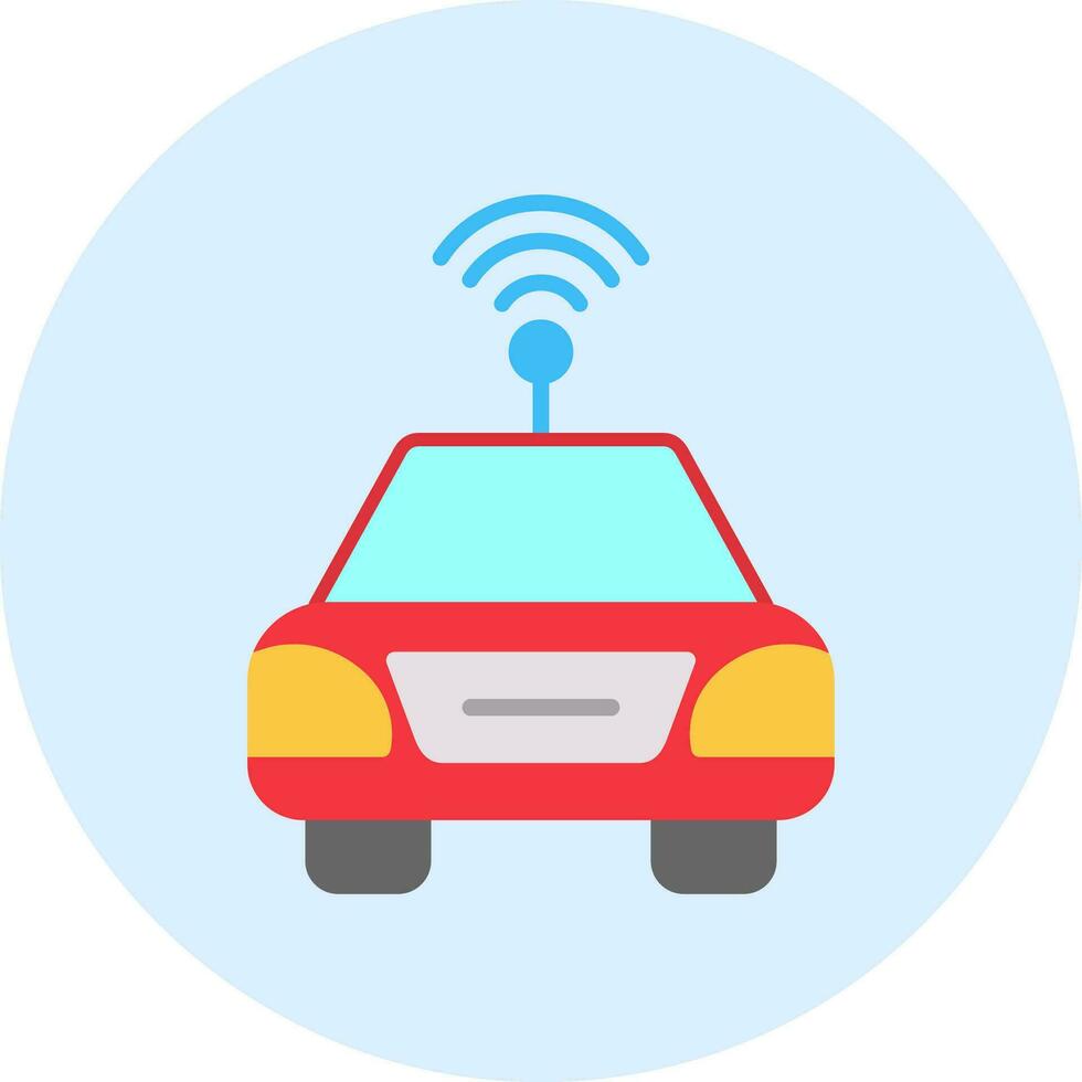 Autonomous Car Vector Icon