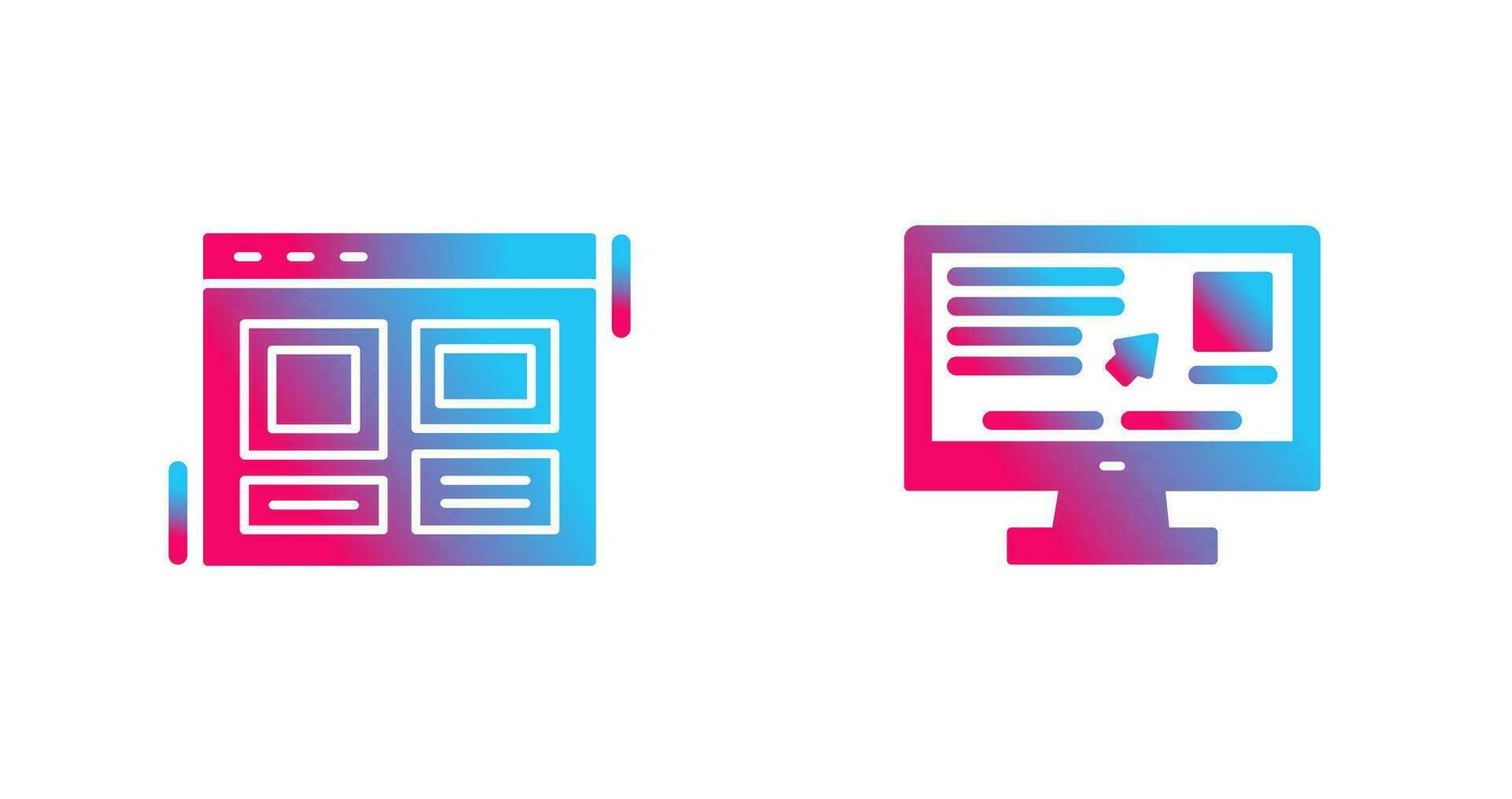 Layout and Usability Icon vector