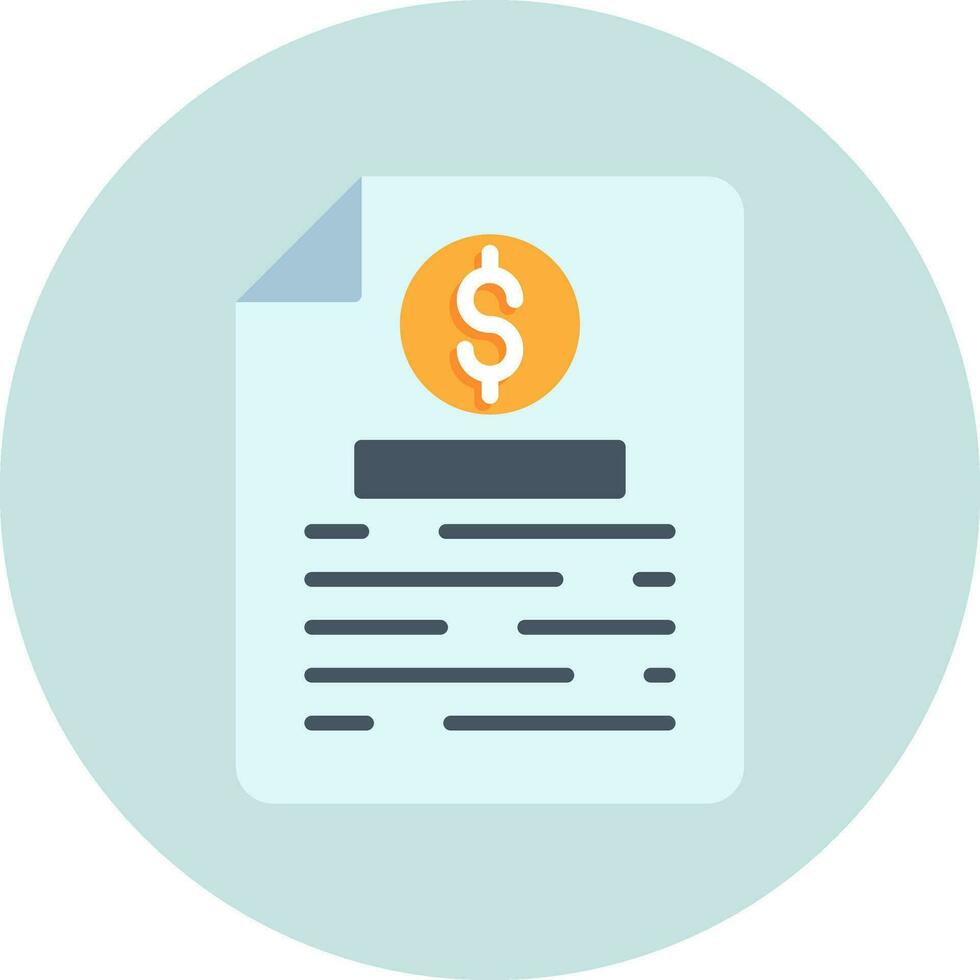 Bill Vector Icon
