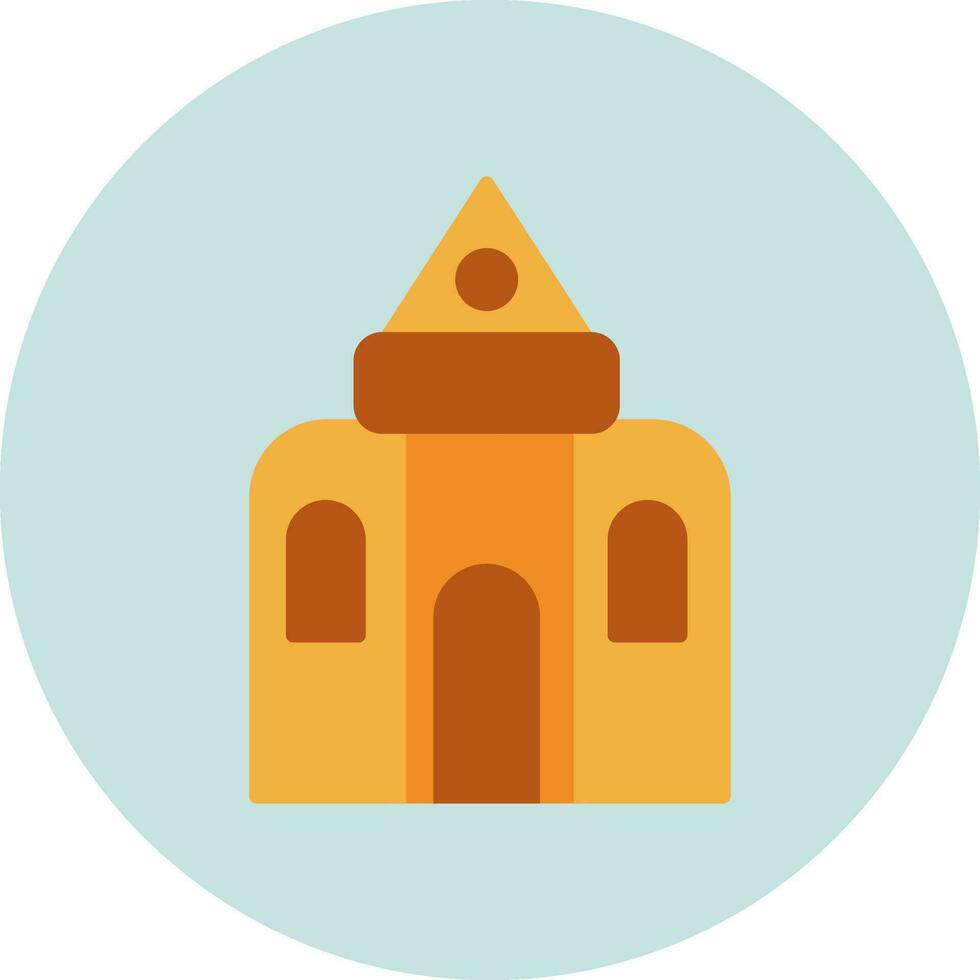 icono de vector de castillo de arena