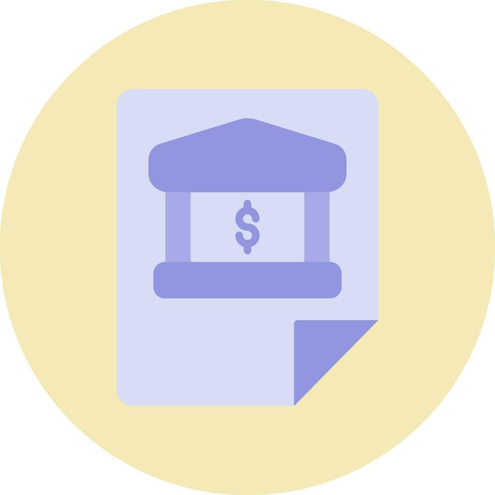 Bank Statement Vector Icon