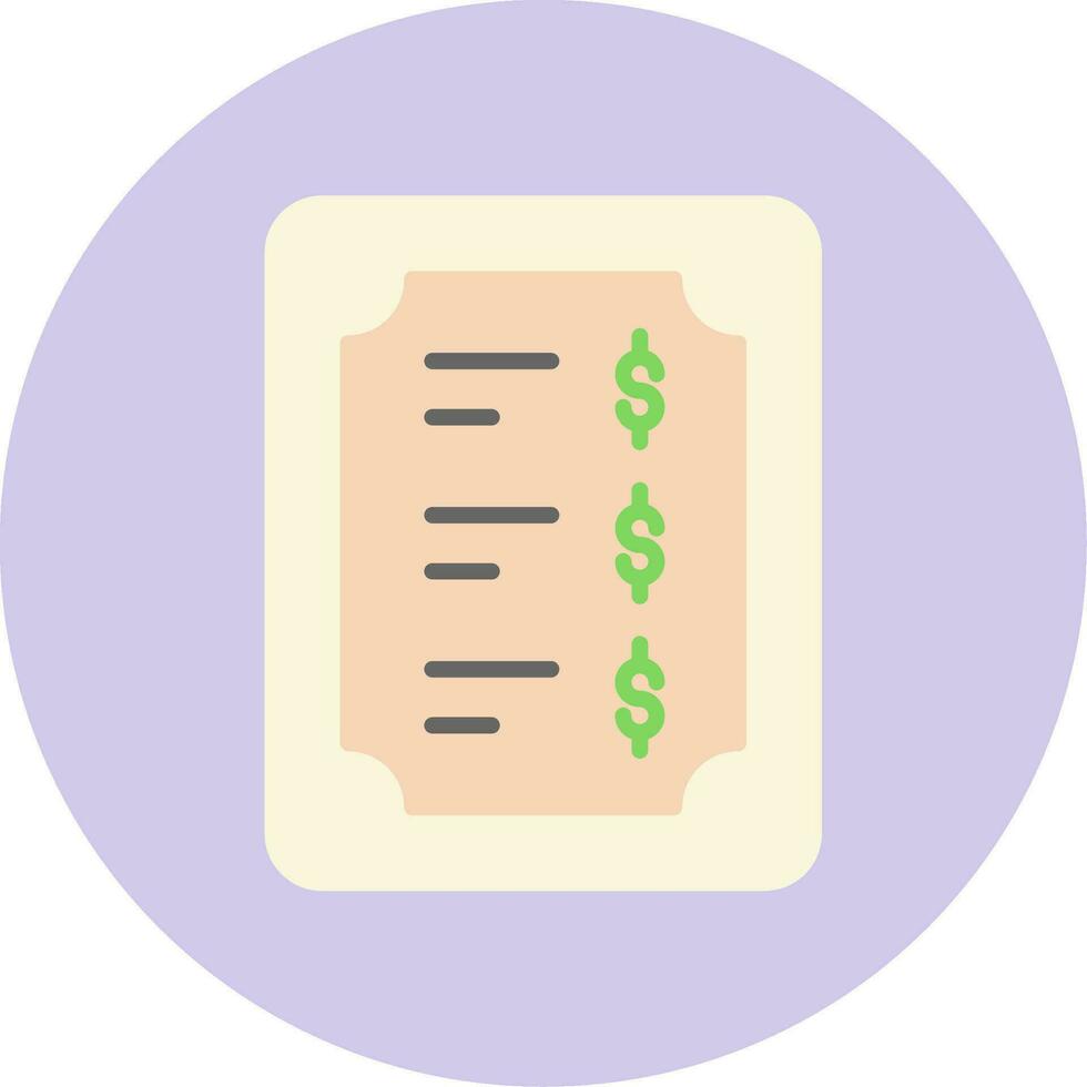 Price List Vector Icon