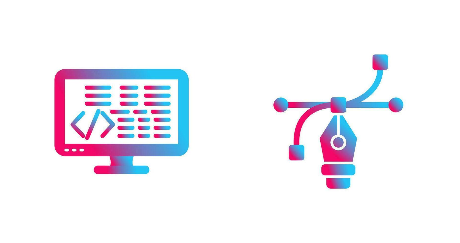 codificación y vector icono