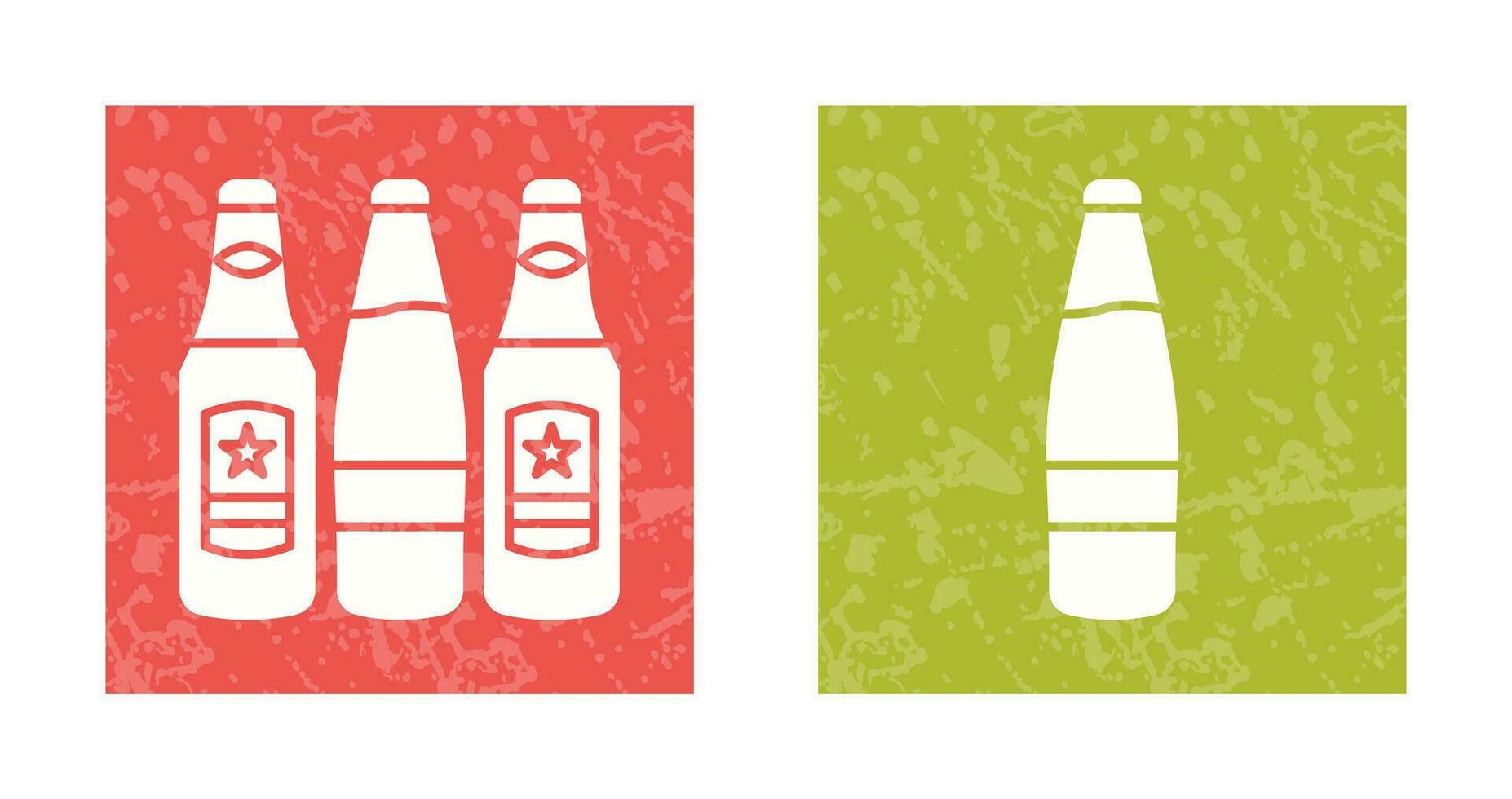 Beer Bottles and alcohol Icon vector