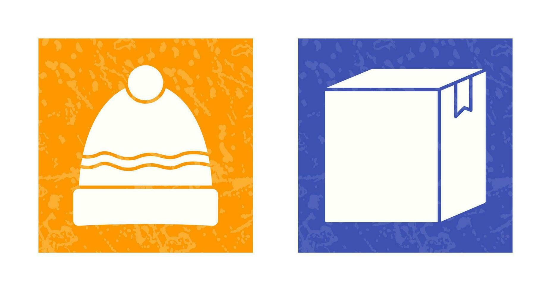 Hat and Box Icon vector