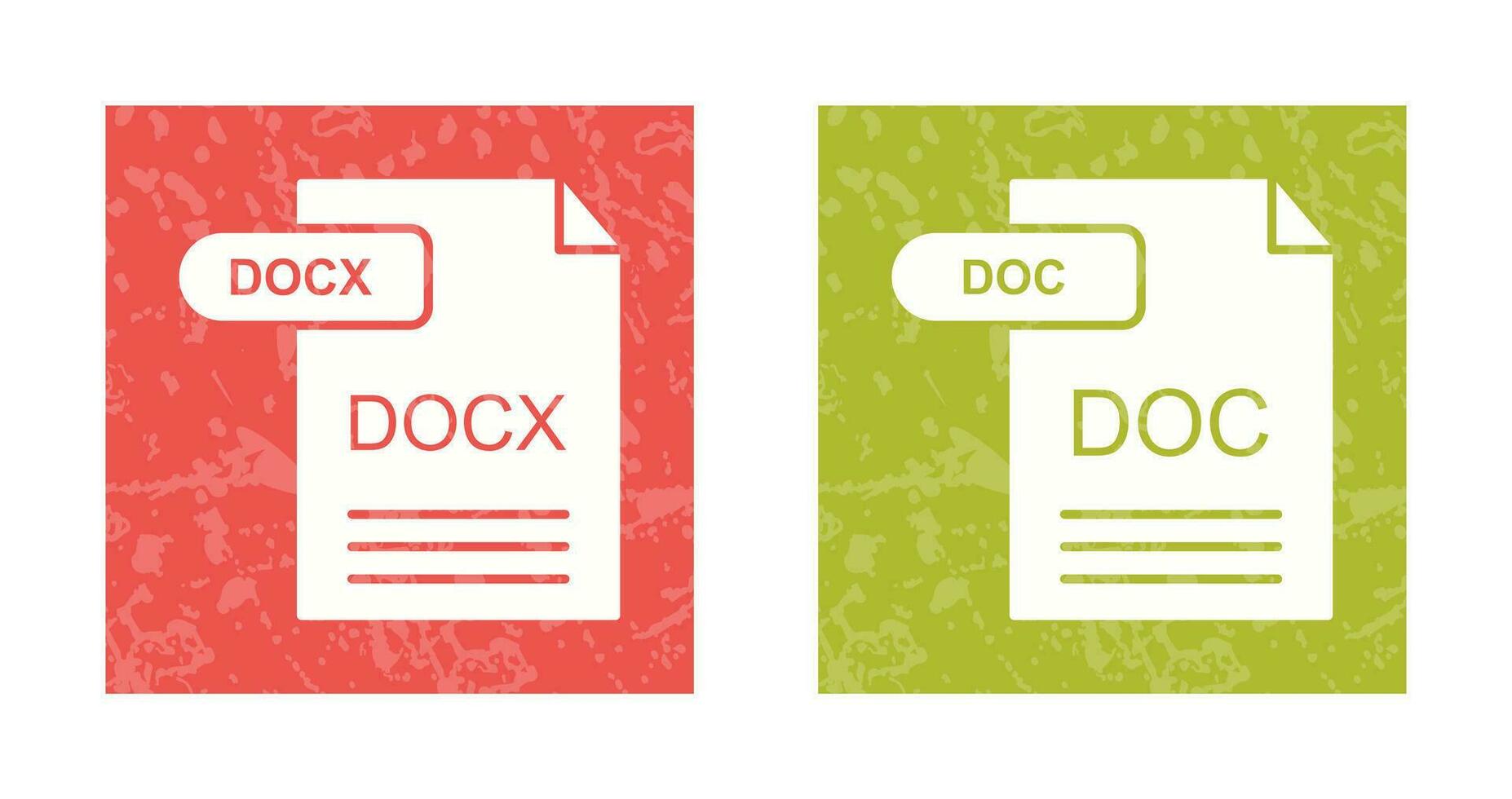 DOCX and DOC Icon 32708372 Vector Art at Vecteezy