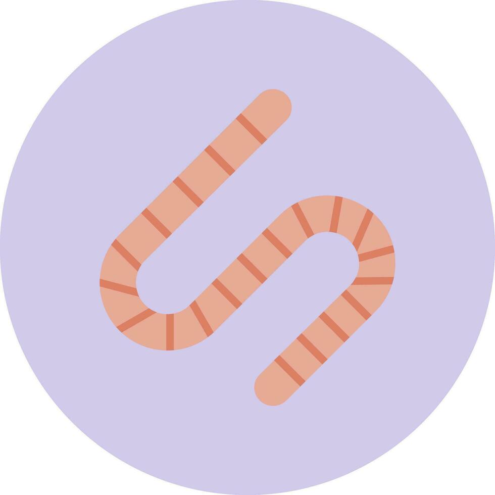 lombriz intestinal vector icono