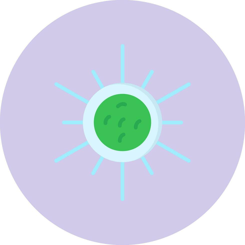golenkinia radiata Vector Icon