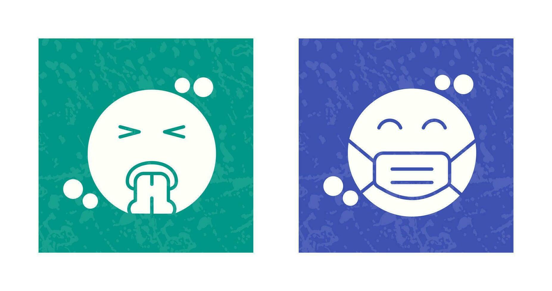 Vomit and Mask Icon vector