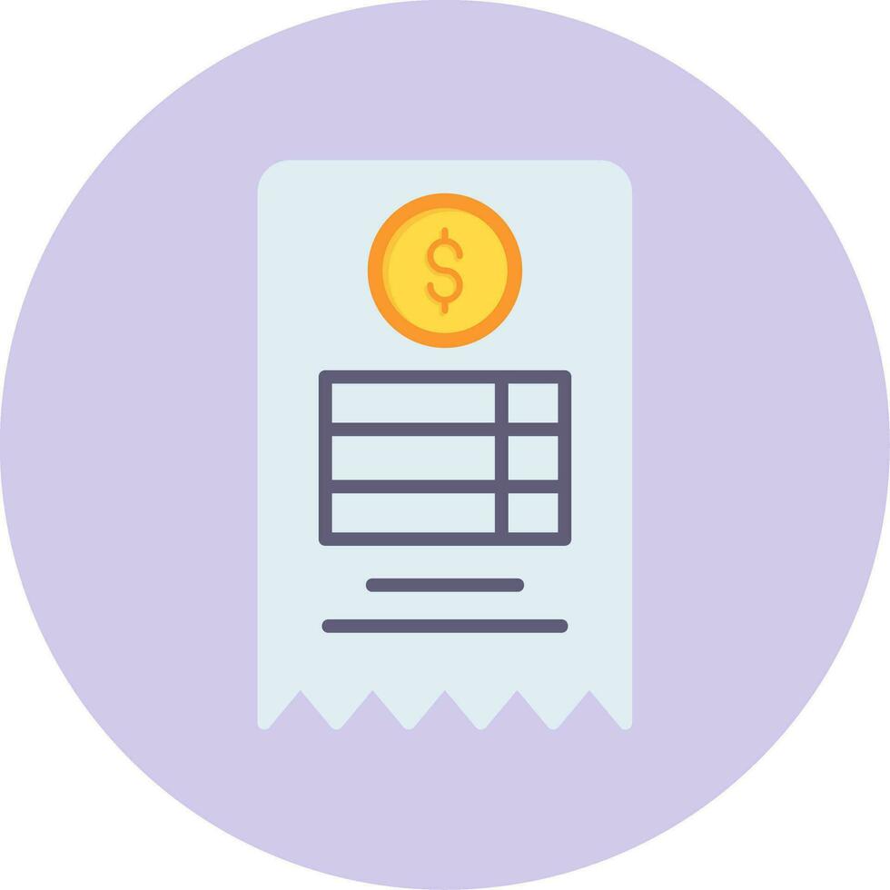 Bill Vector Icon