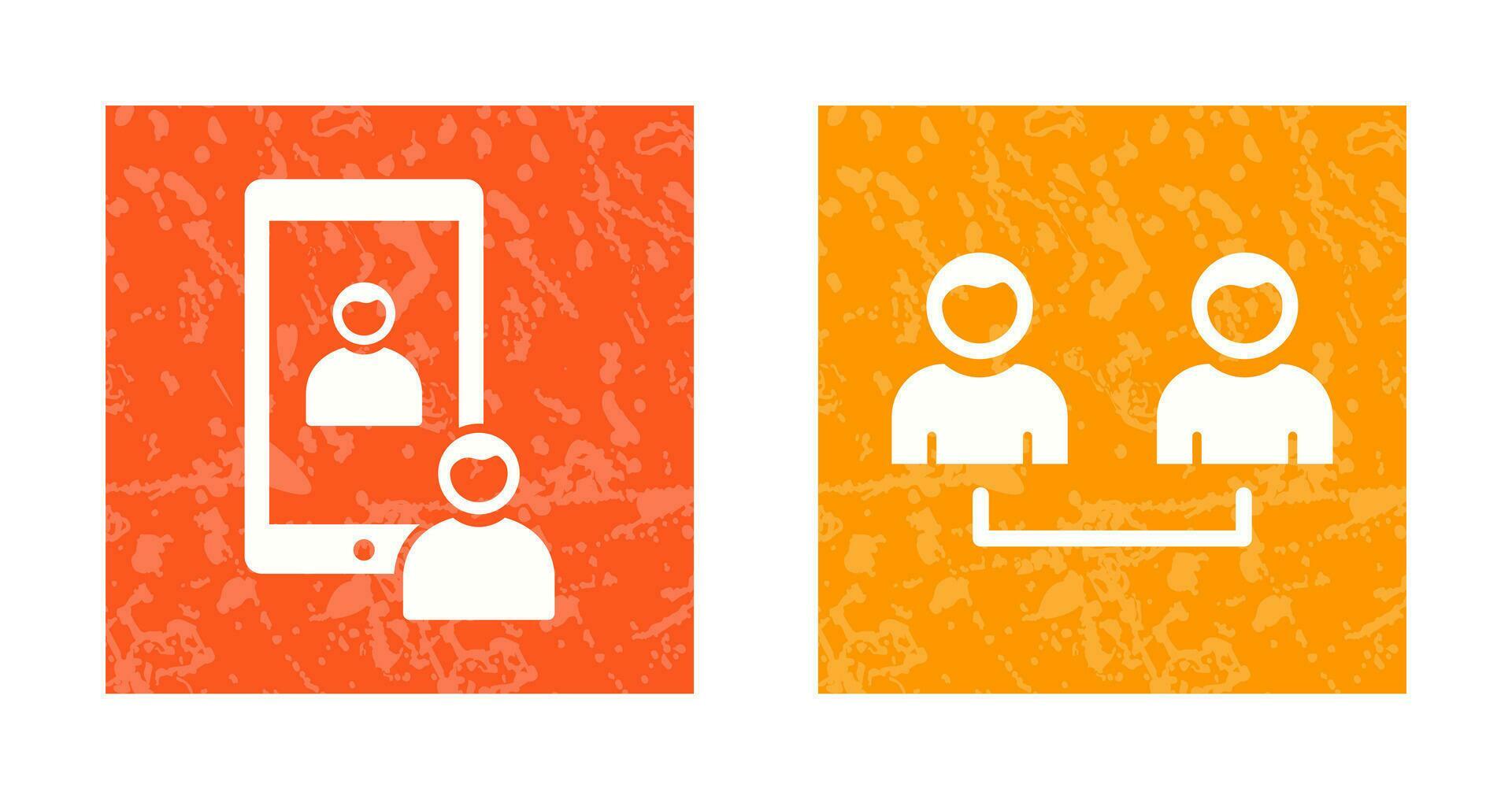 Video Call and Connected users Icon 32708648 Vector Art at Vecteezy