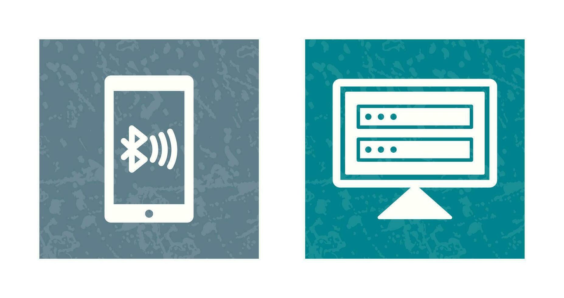 Connected Device and Corrupted data Icon vector