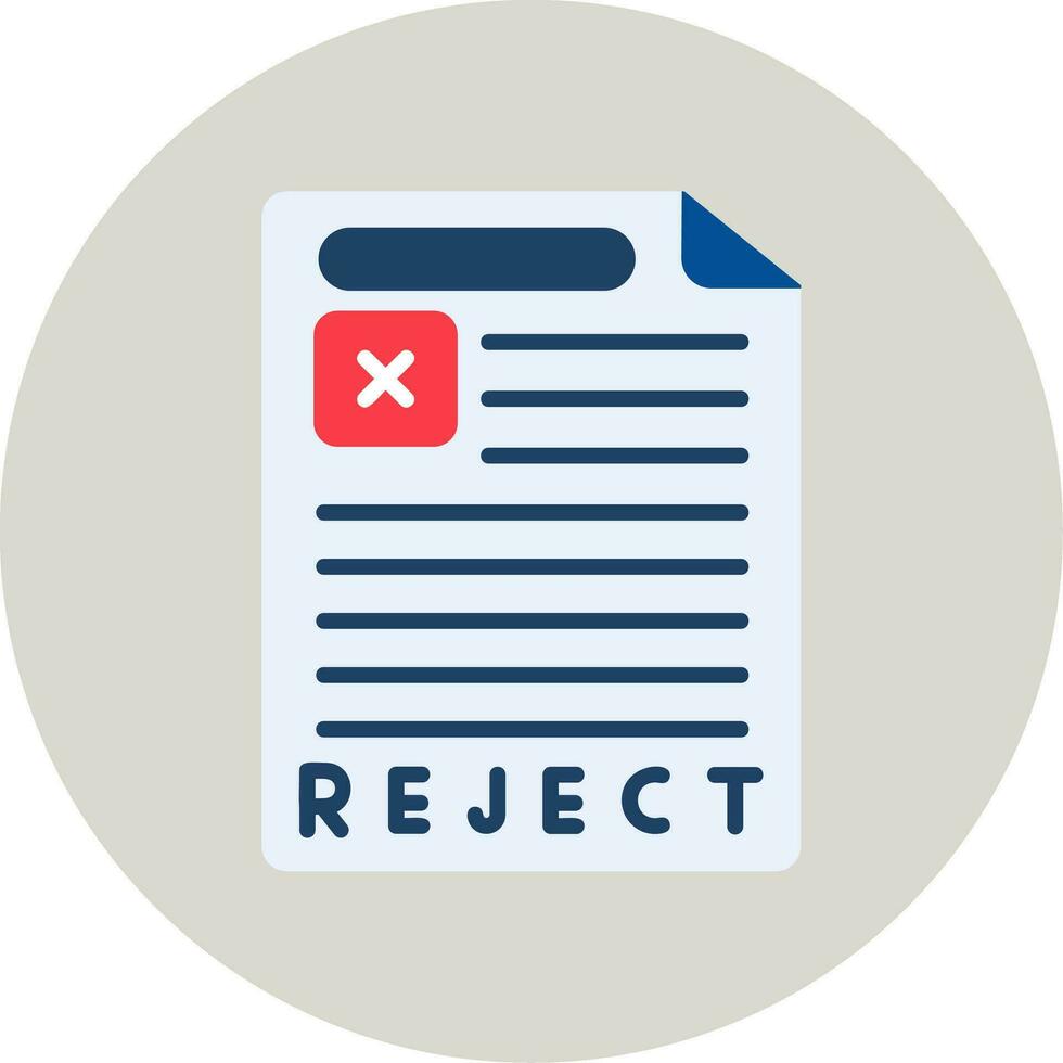 Reject Vector Icon