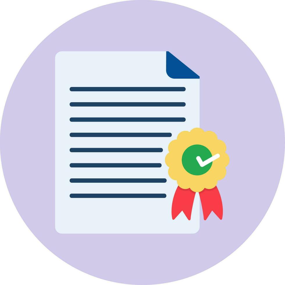 certificate Vector Icon