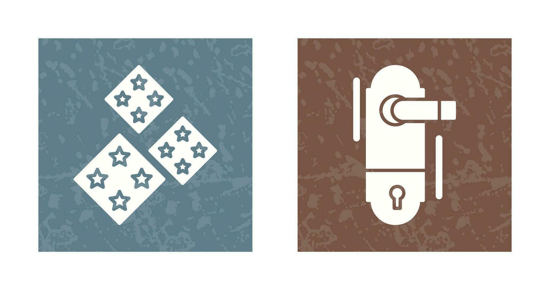 Tiles and Doorknob Icon vector