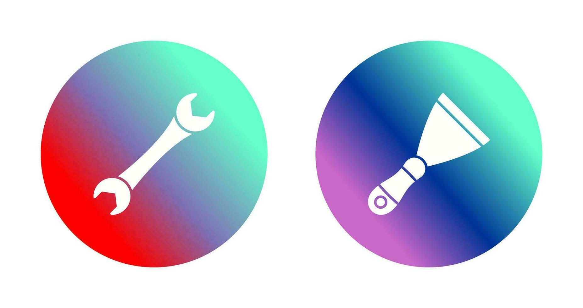 Spanner and Spatula Icon vector
