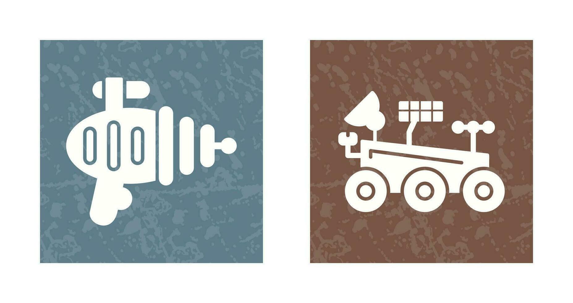 laser gun mars rover Icon vector