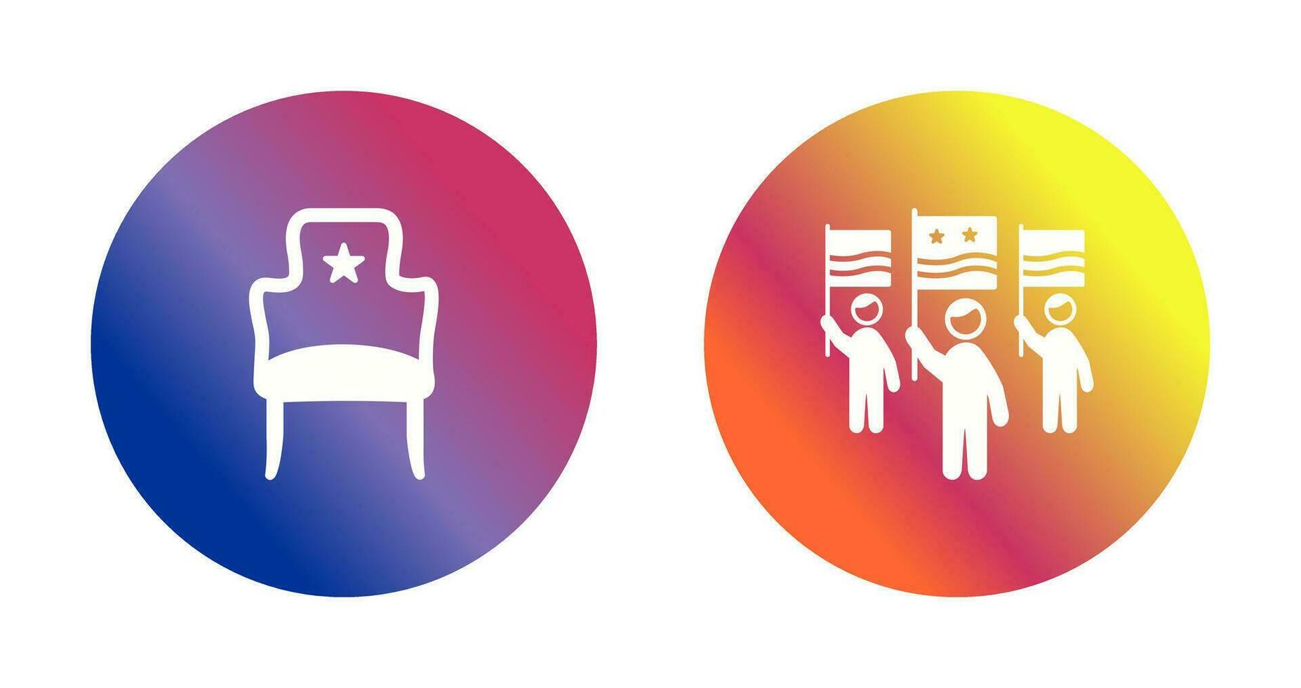 Seat and Campaign Icon vector