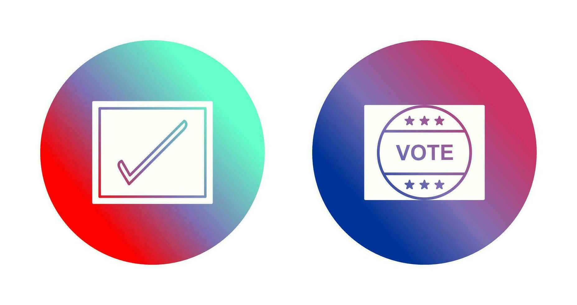 Checkbox and Vote Sticker Icon vector