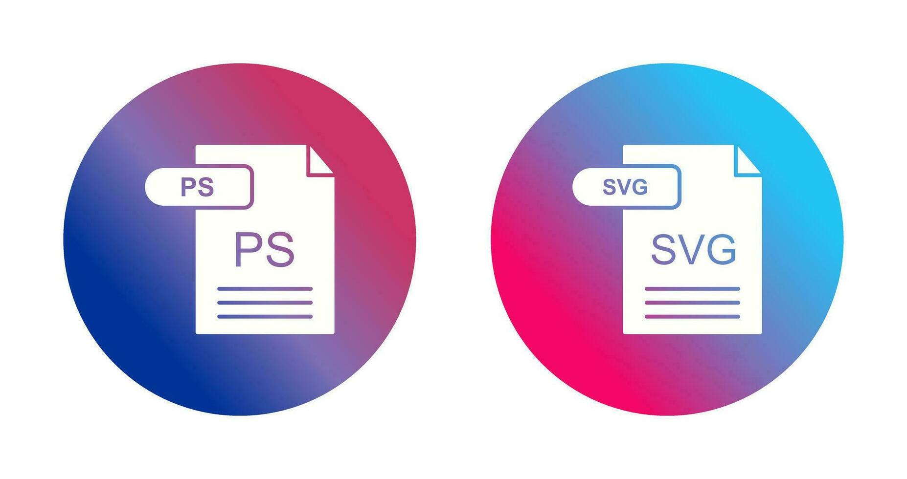 PD y svg icono vector