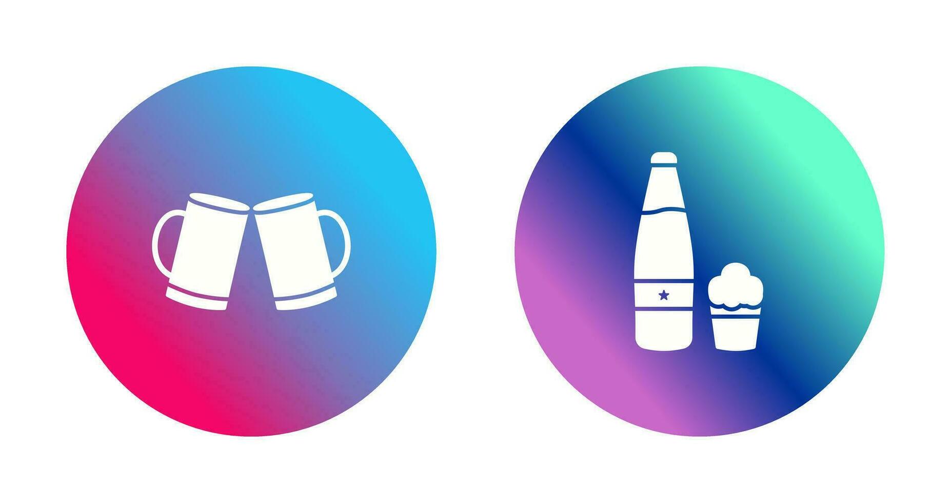 Beers Toasting and Beer Icon vector