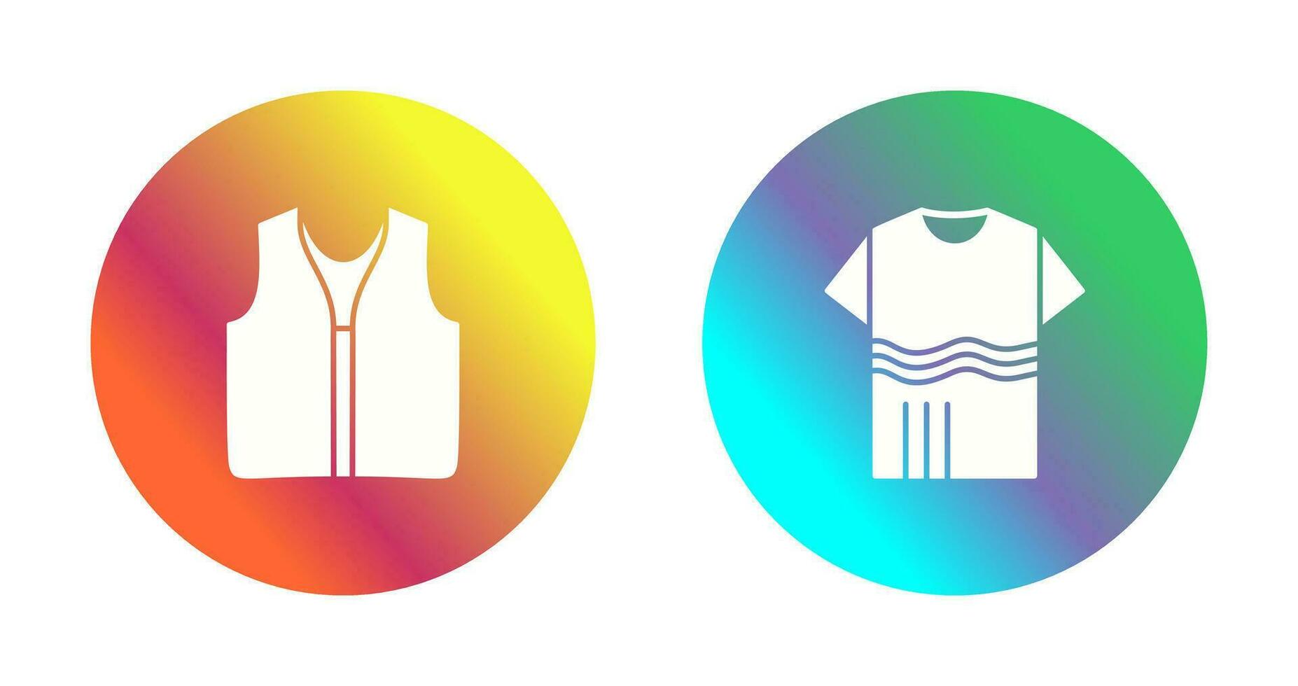 Swimming Vest and Accessory Icon vector