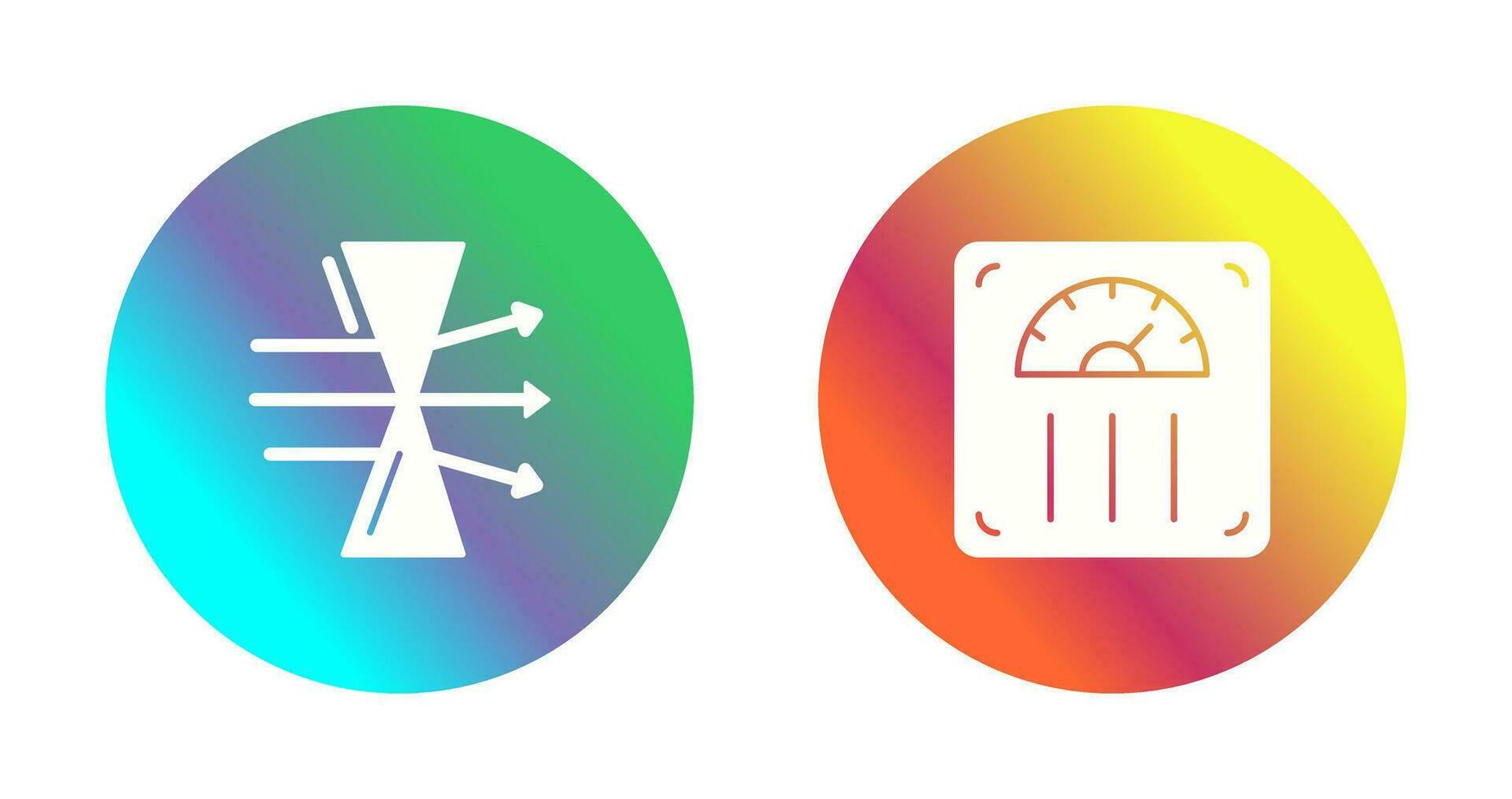 Dispersion and Weight Scale Icon vector