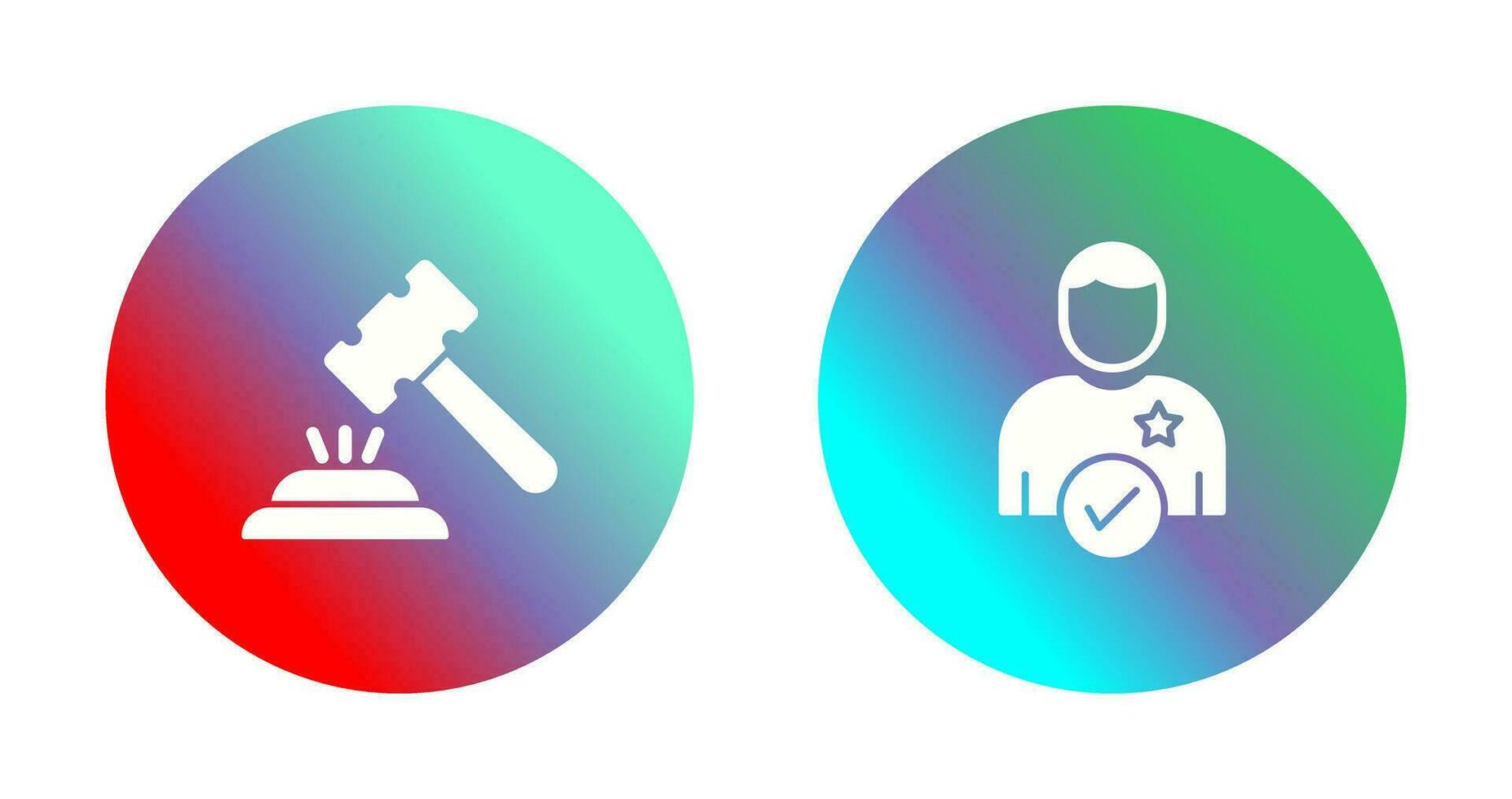 Gavel and Candidate Icon vector