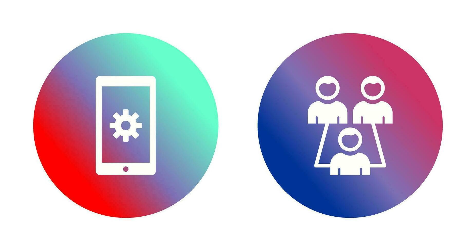 Network Settings and Connected Users Icon vector