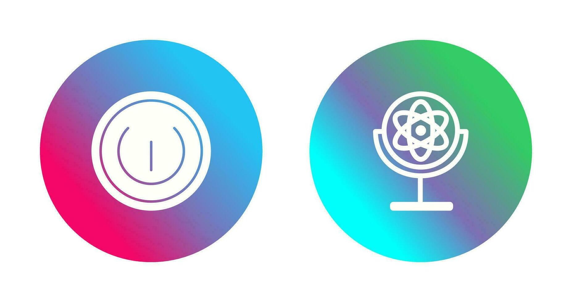 Gyroscope and Power Icon vector