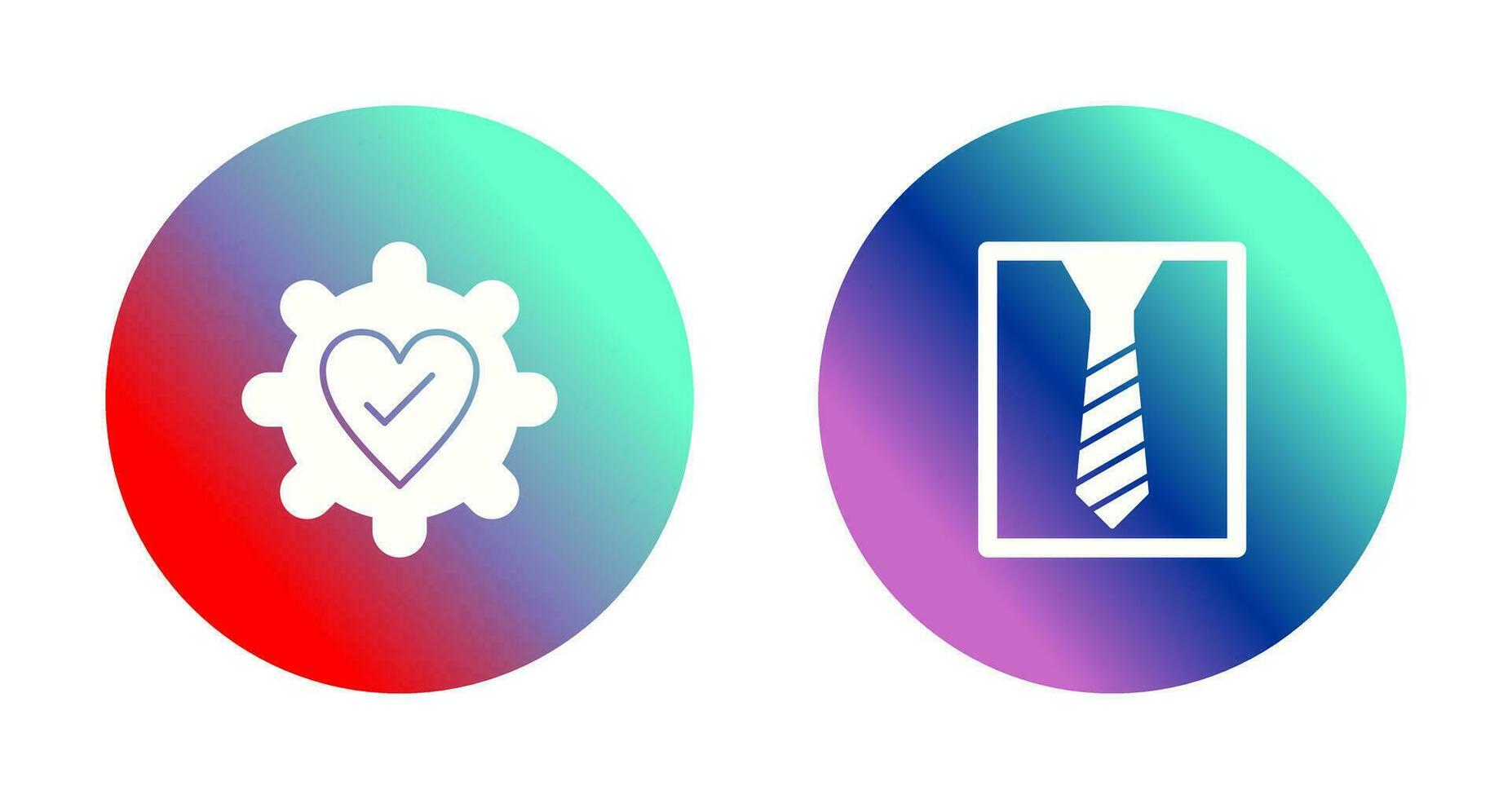 Gear and Tie Icon vector