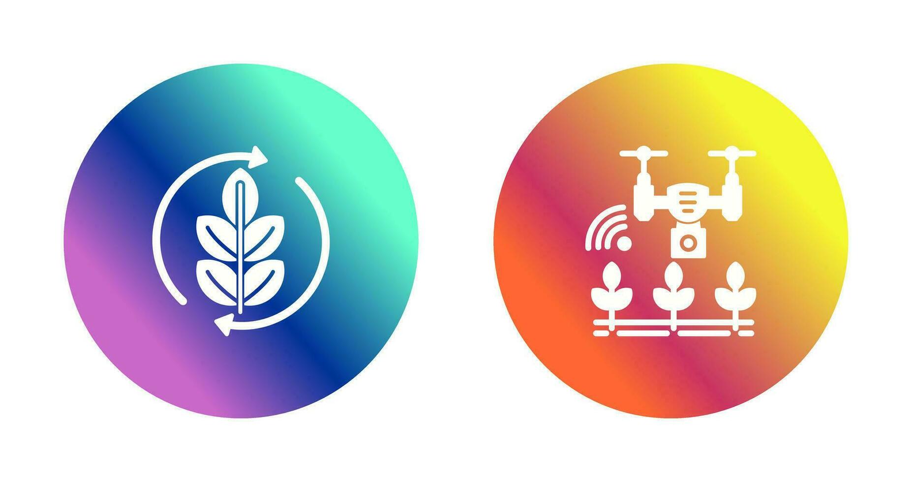 Agronomy and Smart Farm Icon vector