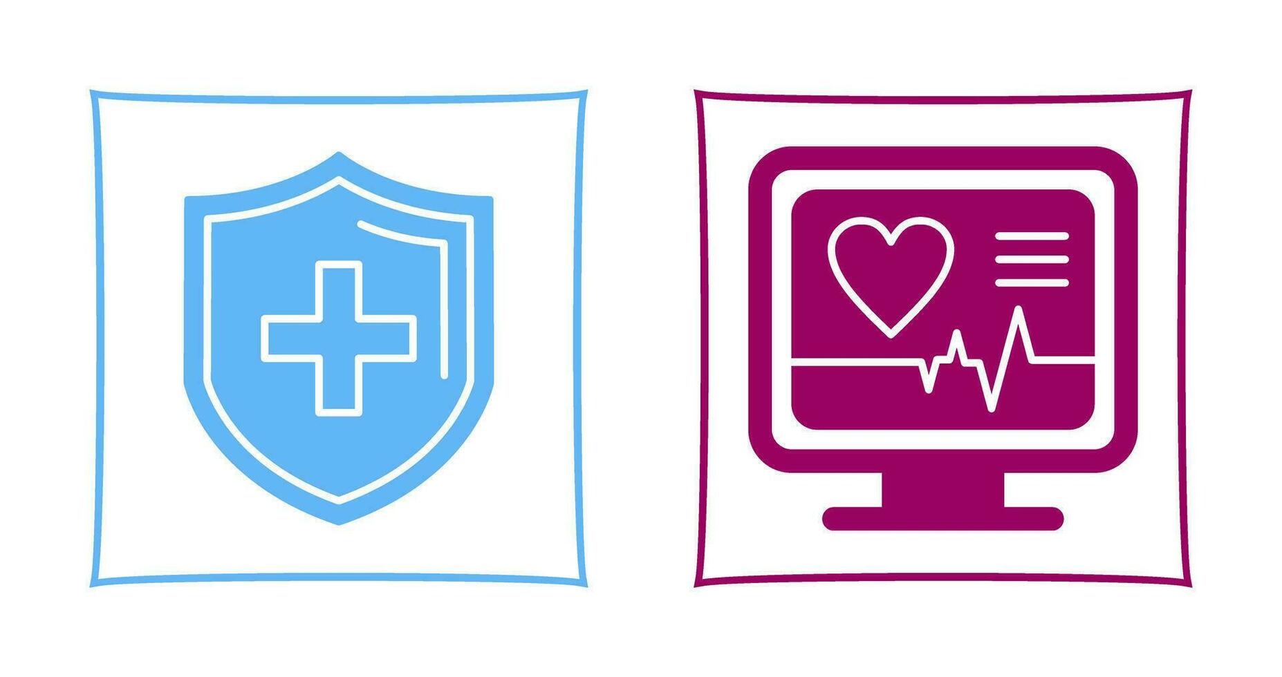 Protection and Plus Icon vector