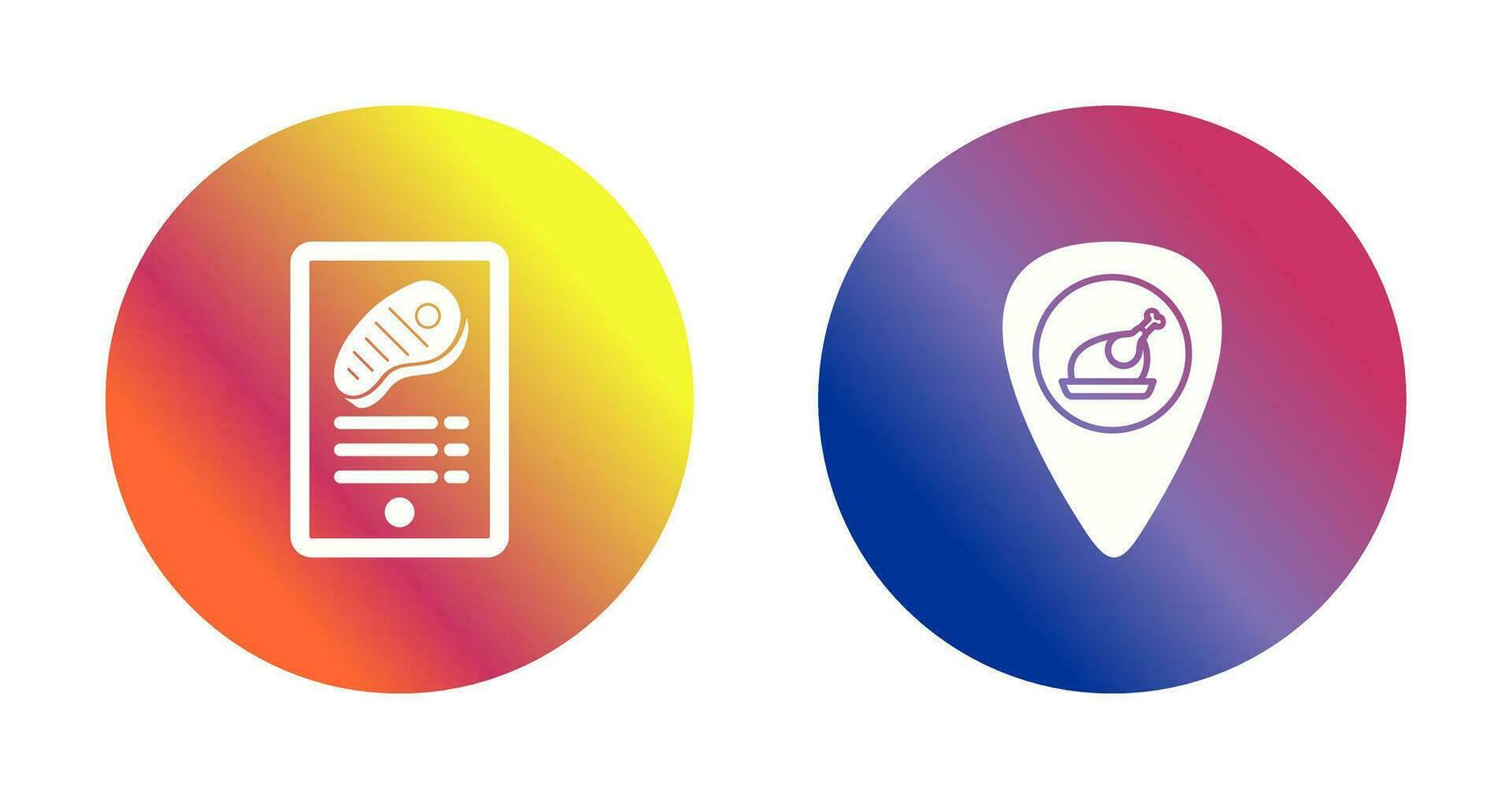 Online order and Location Icon vector