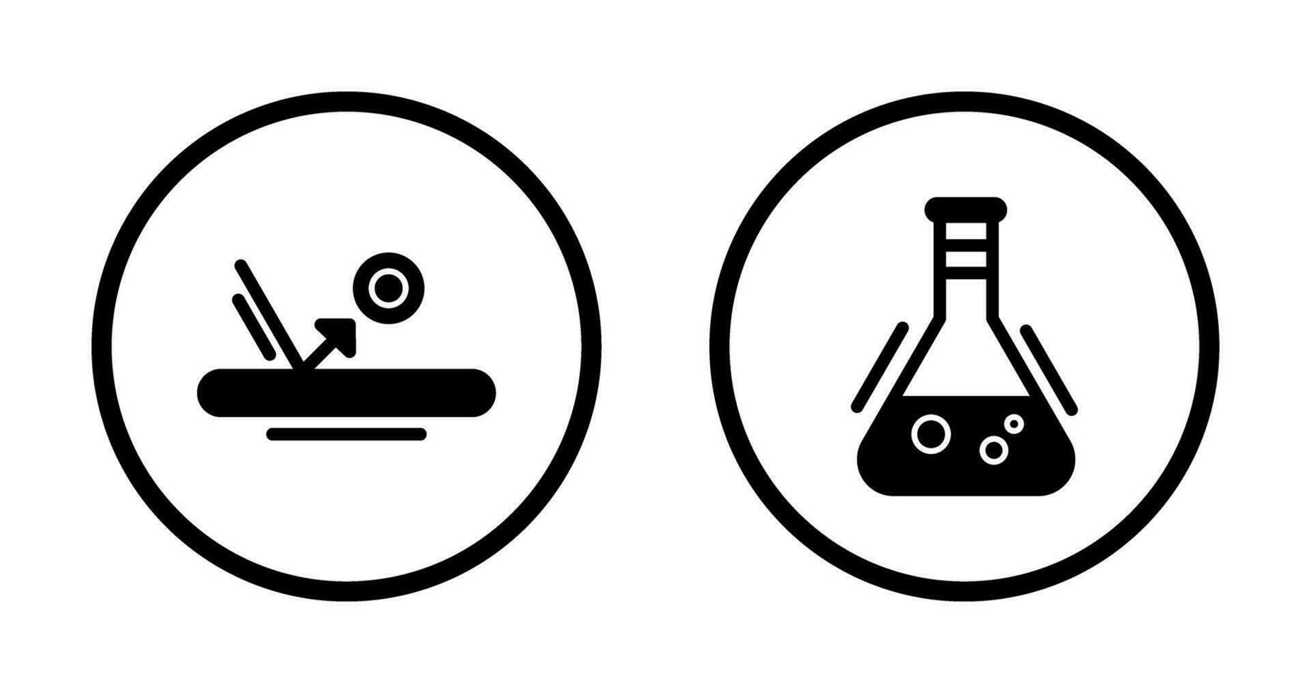 Bounce and Flask Icon vector