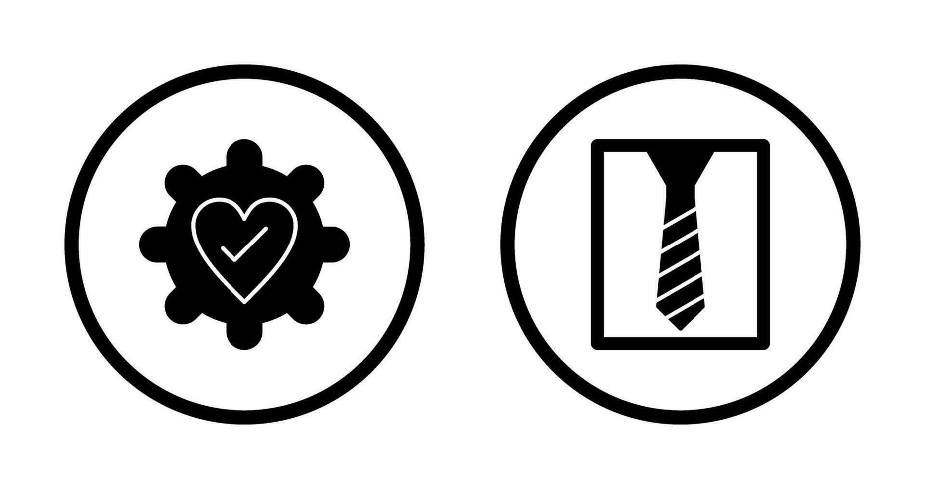 Gear and Tie Icon vector