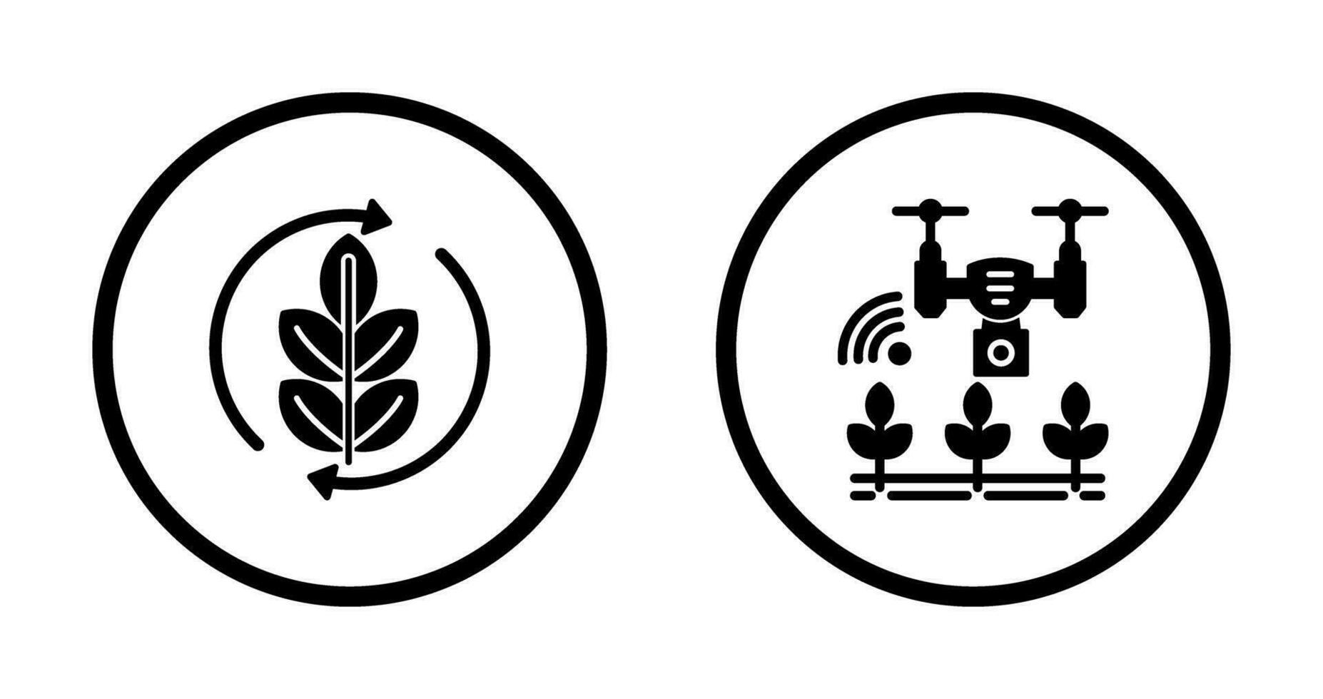 Agronomy and Smart Farm Icon vector