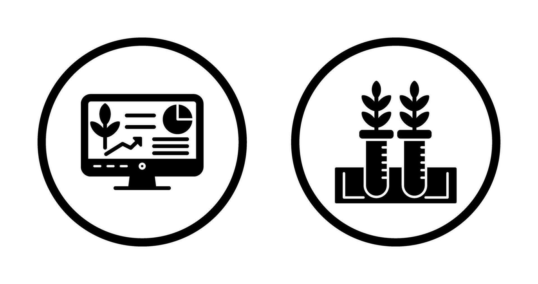 Computer and Test Icon vector