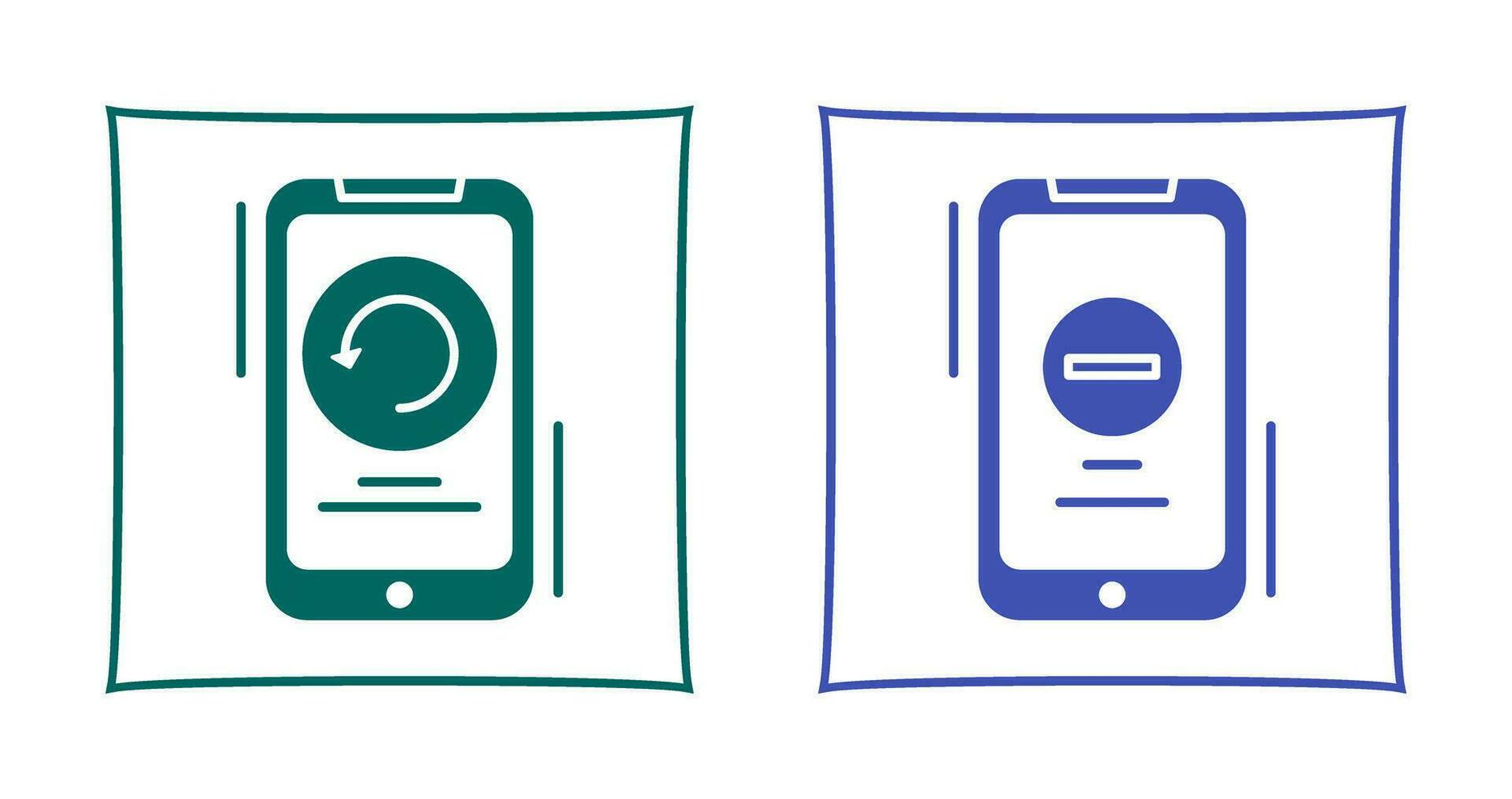 Restart and Remove Icon vector