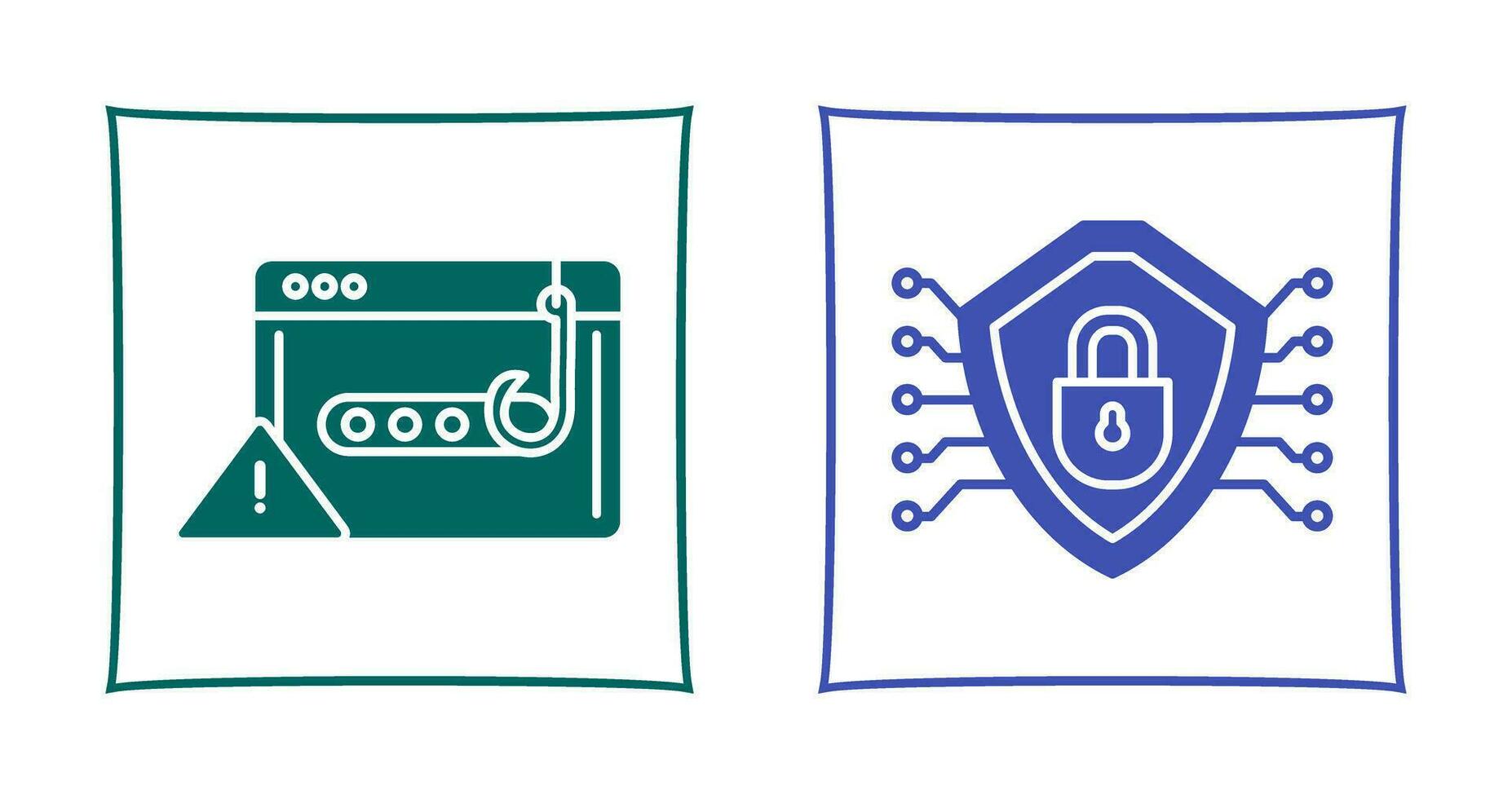 Phishing Password and Security Icon vector